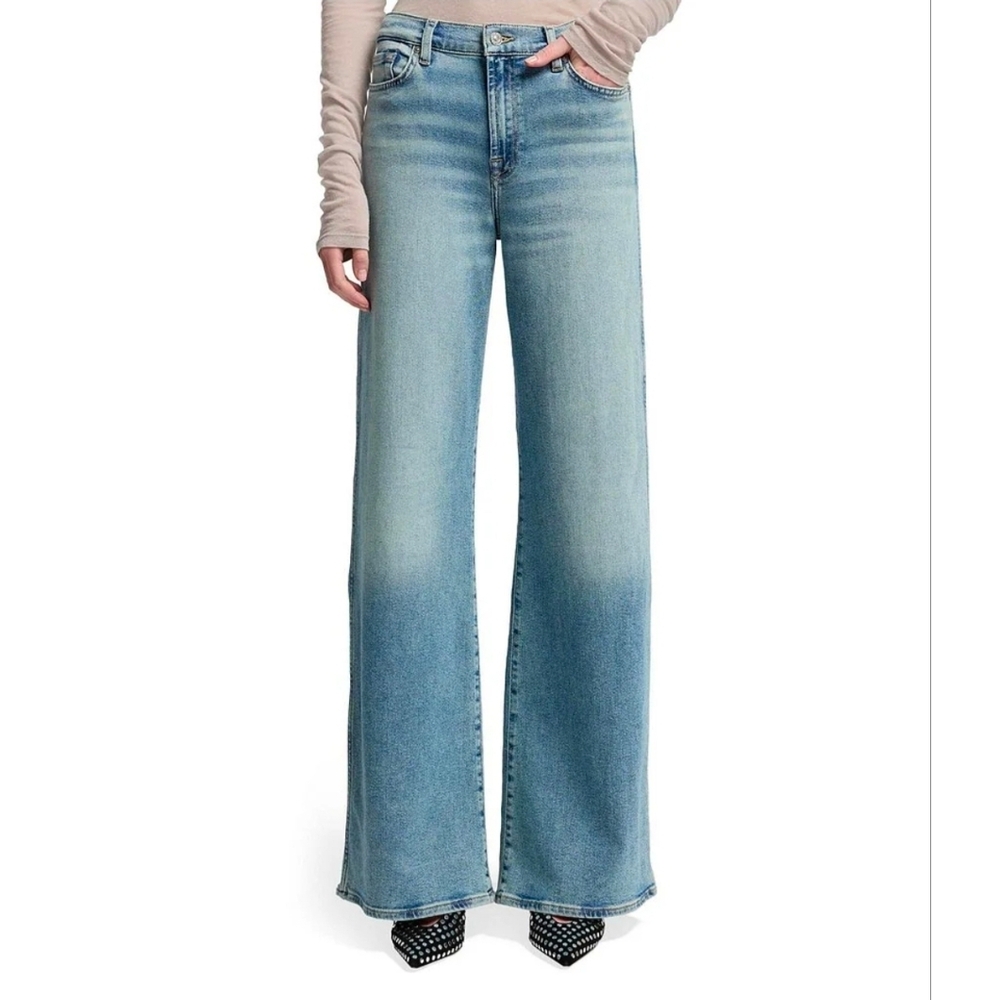 7 For All Mankind Lotta Luxe Vintage High Rise Wide Leg Jeans
